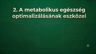 2. A metabolikus egészség optimalizálásának eszközei