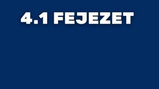 4.1 fejezet